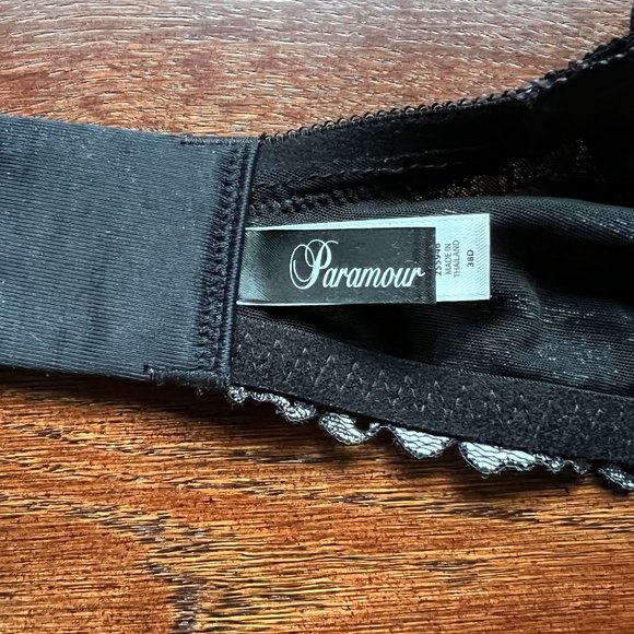 Paramour by Felina Madison full figure Contour T-Shirt Bra | Demi | Lace BLK NWT - Picture 7 of 9